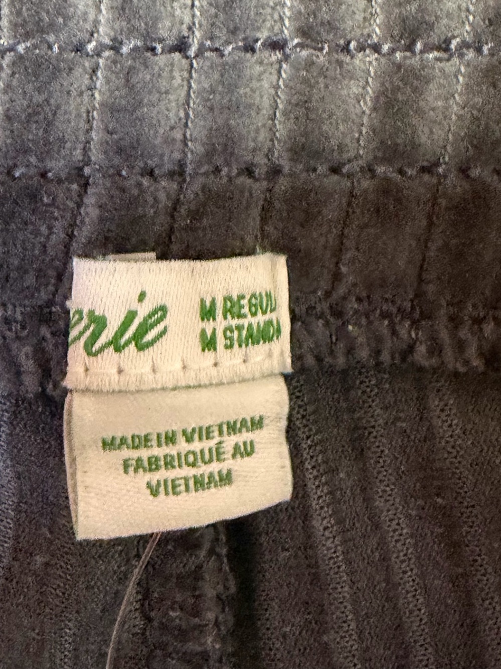 NEW Aerie Groove-On Ribbed Velour Flare Pants Charcoal Gray Womens Medium - Picture 6 of 11